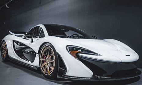 McLaren P1 на великолепных золотых дисках PUR